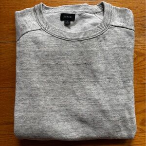 J. Crew Men's Light Heather Gray Crewneck Sweater